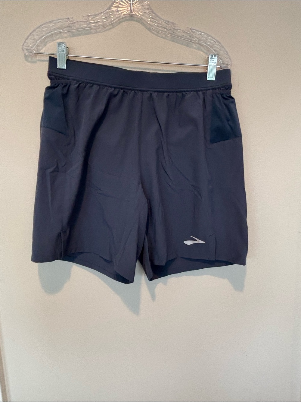 Brooks Black Men's Athletic Running Shorts